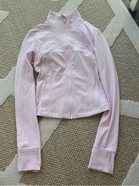 lululemon athletica Pale Pink Zip-Front Bomber Jacket